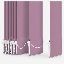 Touched By Design Deluxe Plain Wisteria Vertical Blind Replacement Slats