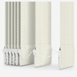 Touched By Design Everest Ivory Vertical Blind Replacement Slats