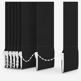 Touched By Design Optima Blackout Black Vertical Blind Replacement Slats