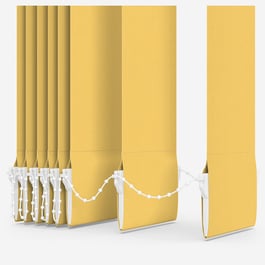 Touched By Design Optima Blackout Daffodil Yellow Vertical Blind Replacement Slats