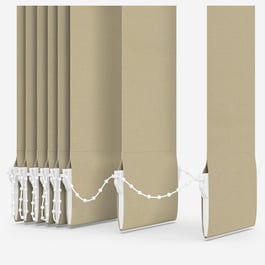 Touched By Design Optima Blackout Light Taupe Vertical Blind Replacement Slats
