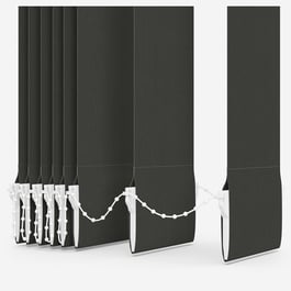 Touched By Design Optima Blackout Slate Grey Vertical Blind Replacement Slats