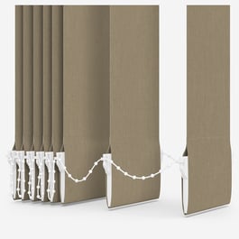 Touched By Design Optima Dimout Light Taupe Vertical Blind Replacement Slats