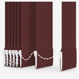 Touched By Design Optima Dimout Merlot Red Vertical Blind Replacement Slats