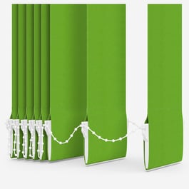 Touched by Design Supreme Blackout Apple Green Vertical Blind Replacement Slats