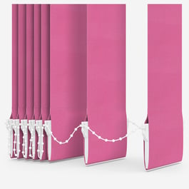 Touched by Design Supreme Blackout Hot Pink Vertical Blind Replacement Slats