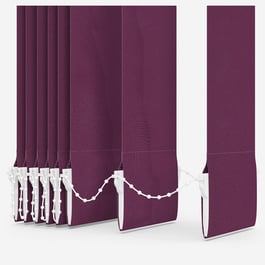 Touched By Design Supreme Blackout Plum Vertical Blind Replacement Slats