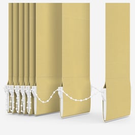 Touched By Design Supreme Blackout Primrose Yellow Vertical Blind Replacement Slats