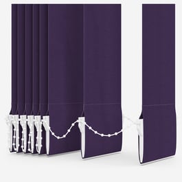 Touched by Design Supreme Blackout Purple Vertical Blind Replacement Slats