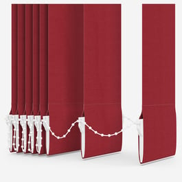 Touched by Design Supreme Blackout Red Vertical Blind Replacement Slats