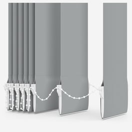 Touched by Design Supreme Blackout Storm Grey Vertical Blind Replacement Slats