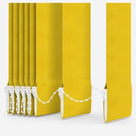 Touched by Design Supreme Blackout Sunshine Yellow Vertical Blind Replacement Slats