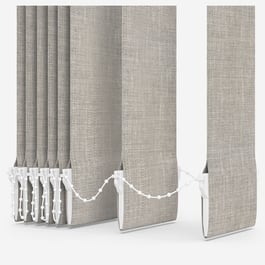 Touched By Design Voga Dove Grey Textured Vertical Blind Replacement Slats