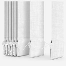 Touched By Design Voga White Textured Vertical Blind Replacement Slats