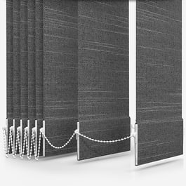 Arena Linenweave Graphite Vertical Blind Replacement Slats