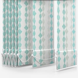 Arena Romain Turquoise Vertical Blind Replacement Slats