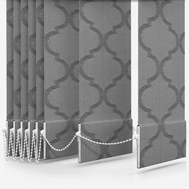 Arena Sorrento Charcoal Vertical Blind Replacement Slats