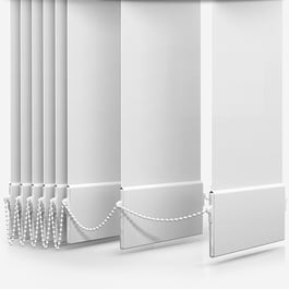 Louvolite Carnival China White Vertical Blind Replacement Slats