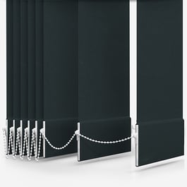 Touched By Design Absolute Blackout Black Vertical Blind Replacement Slats