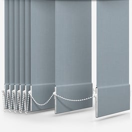 Touched By Design Absolute Blackout Light Grey Vertical Blind Replacement Slats