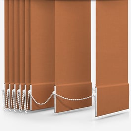 Touched By Design Absolute Blackout Orange Vertical Blind Replacement Slats
