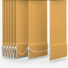 Touched By Design Absolute Blackout Yellow Vertical Blind Replacement Slats