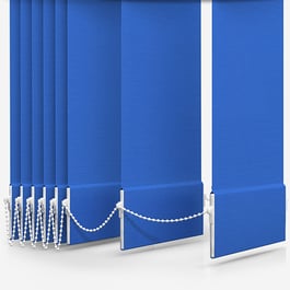 Touched By Design Deluxe Plain Cornflower Blue Vertical Blind Replacement Slats