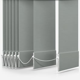 Touched by Design Deluxe Plain Dove Grey Vertical Blind Replacement Slats