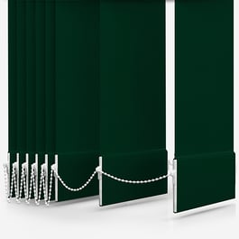 Touched by Design Deluxe Plain Forest Green Vertical Blind Replacement Slats