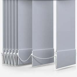 Touched By Design Deluxe Plain Mineral Vertical Blind Replacement Slats