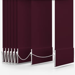Touched By Design Deluxe Plain Plum Vertical Blind Replacement Slats