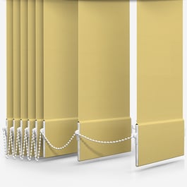 Touched By Design Deluxe Plain Primrose Yellow Vertical Blind Replacement Slats