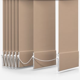 Touched By Design Deluxe Plain Sand Vertical Blind Replacement Slats