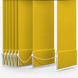 Touched by Design Deluxe Plain Sunshine Yellow Vertical Blind Replacement Slats