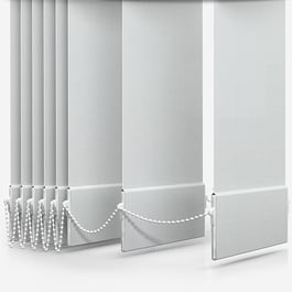 Touched By Design Deluxe Plain White Vertical Blind Replacement Slats