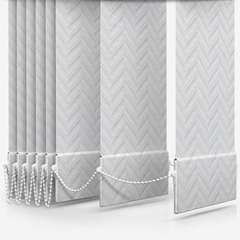 Touched By Design Everest Snow Vertical Blind Replacement Slats