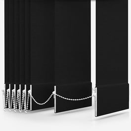 Touched By Design Optima Dimout Black Vertical Blind Replacement Slats