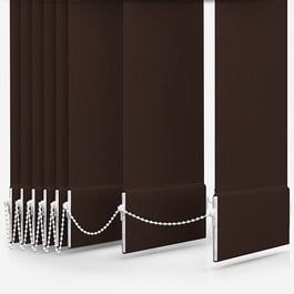 Touched By Design Optima Dimout Chocolate Vertical Blind Replacement Slats