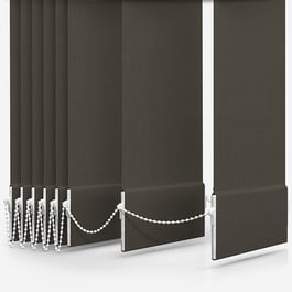 Touched By Design Optima Dimout Dark Grey Vertical Blind Replacement Slats