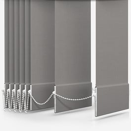 Touched By Design Optima Dimout Light Grey Vertical Blind Replacement Slats