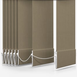 Touched By Design Optima Dimout Light Taupe Vertical Blind Replacement Slats