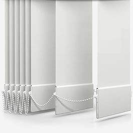 Touched By Design Optima Dimout Snow white Vertical Blind Replacement Slats