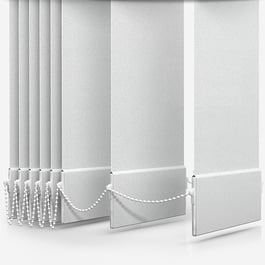 Touched By Design Somerset White Blackout Vertical Blind Replacement Slats