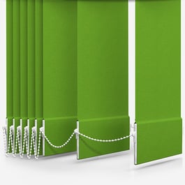 Touched by Design Supreme Blackout Apple Green Vertical Blind Replacement Slats