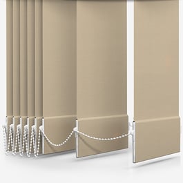 Touched By Design Supreme Blackout Beige Vertical Blind Replacement Slats