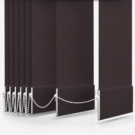 Touched By Design Supreme Blackout Espresso Vertical Blind Replacement Slats