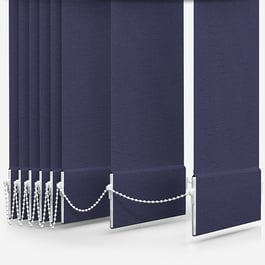Touched By Design Supreme Blackout Indigo Vertical Blind Replacement Slats