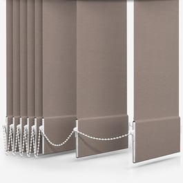 Touched By Design Supreme Blackout Mushroom Vertical Blind Replacement Slats