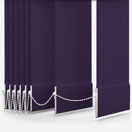 Touched by Design Supreme Blackout Purple Vertical Blind Replacement Slats