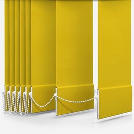 Touched by Design Supreme Blackout Sunshine Yellow Vertical Blind Replacement Slats